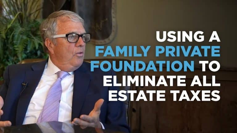 Estate planning attorney Matt Dana discussing family private foundations for tax elimination.