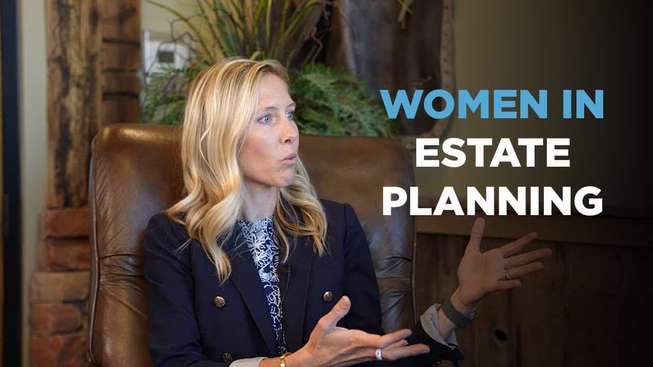 Estate planning attorney discussing legal options with a client in her office.