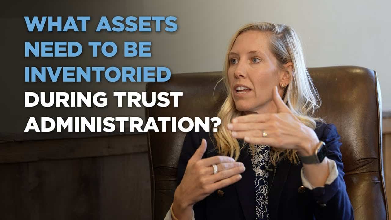 Assets inventory discussion with a woman in a professional setting.